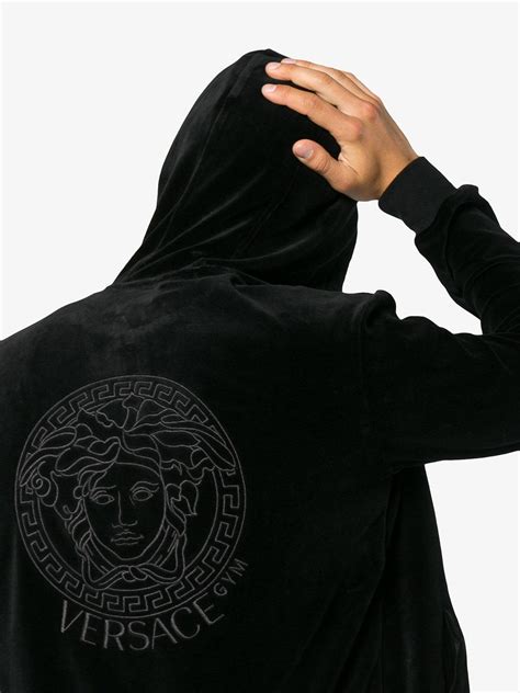 versace velour hoodie replica|versace hoodie medusa.